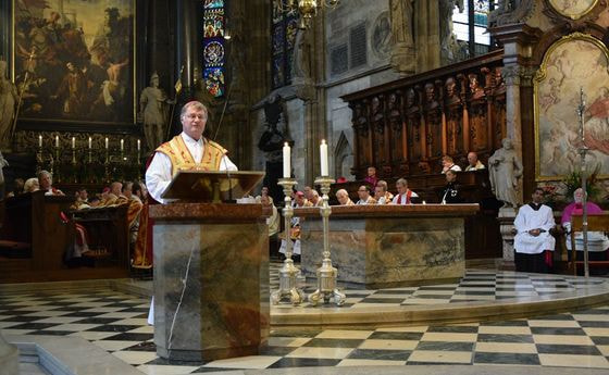 Bischof Scheuer predigte beim Dankgottesdienst für vier Jahre Pontifikat von Papst Franziskus im Wiener Stephansdom.