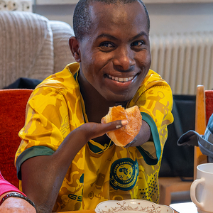 Biko schmeckt der Krapfen