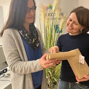 Blind Date mit einem Buch in der Bibliothek Kleinzell