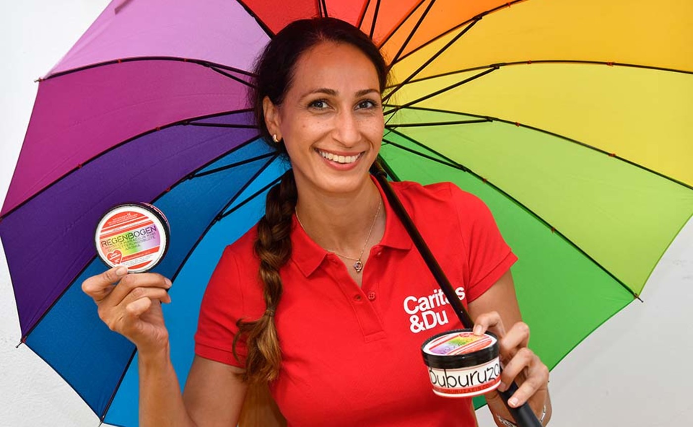 KAINRATH_PETER____4400_STEYR 1 Euro pro Buburuza-Eis geht an das Caritas-Integrationszentrum Paraplü in Steyr.