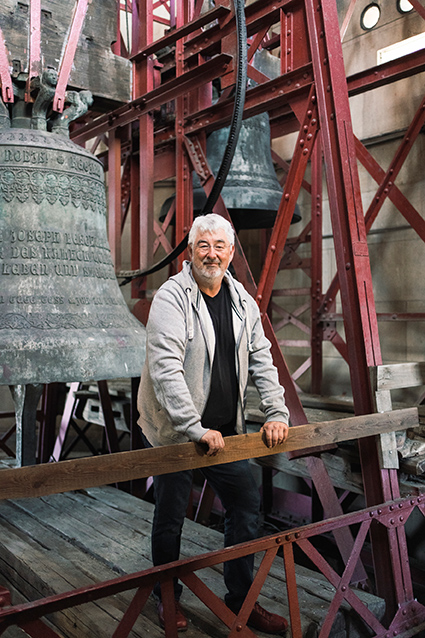 Robert Maybach Glockenreferent Siegfried Adlberger auf dem Mariendom Linz
Modelrelease vorhanden