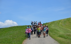Unterwegs beim Frauenpilgertag.
