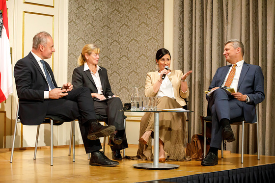 Podiumsdiskussion: Oliver Scheiber, Susanne Reindl-Krauskopf, Cornelia Koller, Martin Kreutner