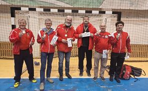 Sympathische Österreich-Spieler mit Hans Wurzer und Zdravko Gasparic