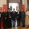 (v.l). Moderator H. Obermayr, Superintendent G. Lehner, A. Ćilerdžić, Bischof der Serbisch-orthodoxen Kirche Österreich-Schweiz-Italien, LH T. Stelzer, L. Német, Erzbischof von Belgrad, Bischof M. Scheuer, H. Eder (KU Linz), C. Niemand (Rektor KU) / © Diözese Linz (v.l). Moderator H. Obermayr, Superintendent G. Lehner, A. Ćilerdžić, Bischof der Serbisch-orthodoxen Kirche Österreich-Schweiz-Italien, LH T. Stelzer, L. Német, Erzbischof von Belgrad, Bischof M. Scheuer, H. Eder (KU Linz), C. Niemand (Rektor KU)