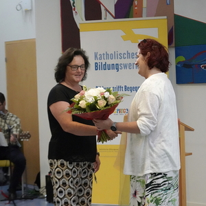 Blumenstrauß für Andrea Leeb                               