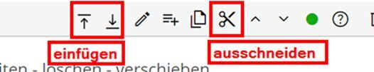 Symbole ausschneiden und einfügen