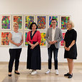Silvia Breitwieser (Leiterin TelefonSeelsorge OÖ – Notruf 142), Andrea Boxhofer (Geschäftsführerin Diakonie Zentrum Spattstraße), Julian Angerer (Union Höherer Schüler OÖ), Barbara Lanzerstorfer-Holzner (ElternTelefon 142)