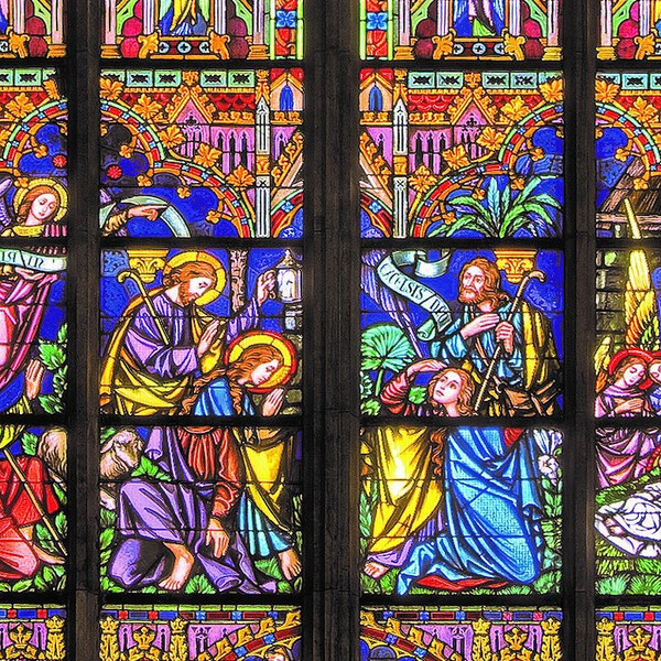 Fenster „Geburt Christi“ / © Mariendom Linz Fenster „Geburt Christi“