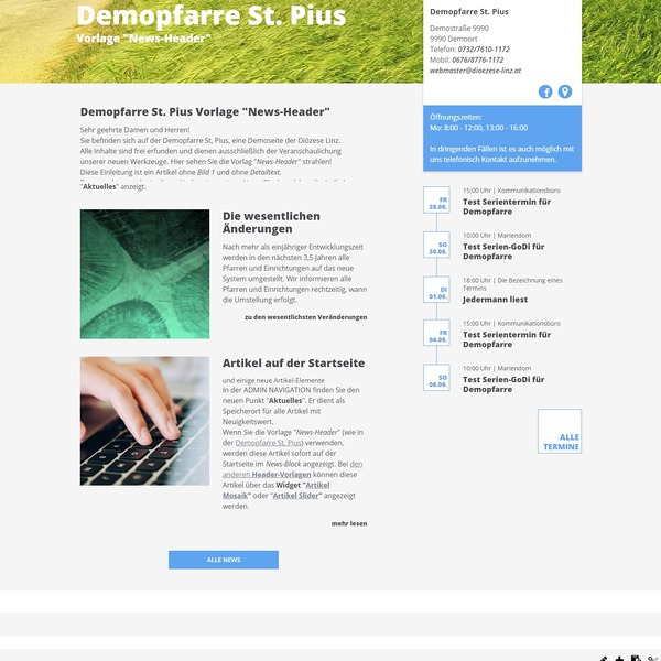 Vorlage News-Header / © Medienservice | Diözese Linz Vorlage News-Header