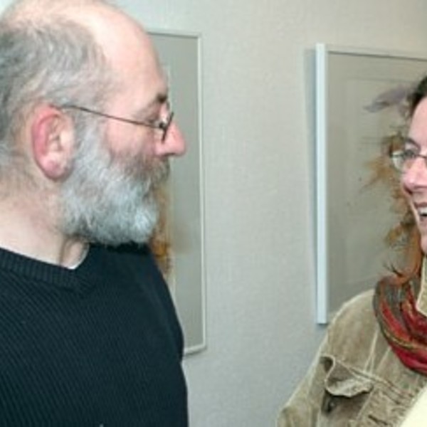 Mag. Ernst Hager mit kunst & kirche Organisatorin Regina Moosbauer-Kicker